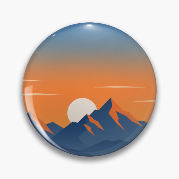 Artikelvorschau, Geometrische, minimalistische Kunst bei Sonnenaufgang am Berg | Outdoor-Abenteuer für Naturliebhaber entworfen und verkauft von irfanshikh.