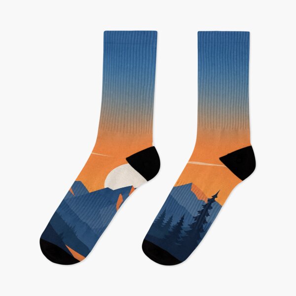 Item preview, Mountain Sunrise Geometric Minimalist Art | Nature Lover Outdoor Adventure designed and sold by irfanshikh.