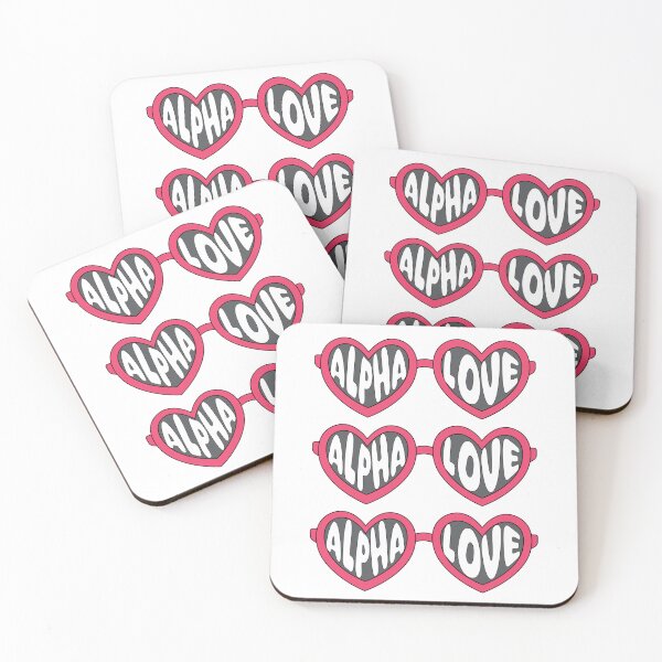 Item preview, Alpha Love Heart Sunglasses designed and sold by Mint & Magnolia Design.