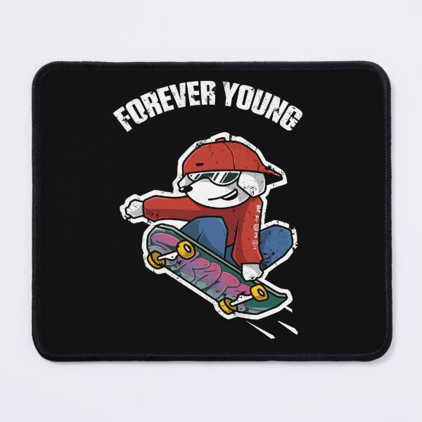 Item preview, FOREVER YOUNG Skateboarder designed and sold by OneEyedCap.