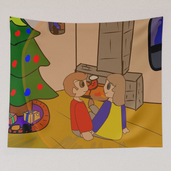Item preview, Holding Hands at the FirePlace.  designed and sold by LoganClineShop.