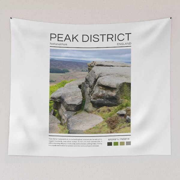 Item preview, Peak District National Park - England  designed and sold by StudioRedKoala.
