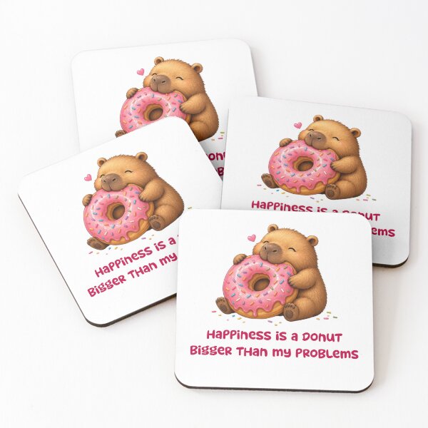 Item preview, Capybara  art Donut Dream – Sweet Cozy Vibes designed and sold by Dinaelsherkawy.