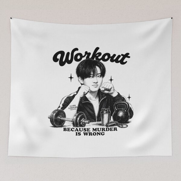 Item preview, Changbin 서창빈 (Stray Kids) | Workout because murder is wrong designed and sold by Eldavilora.