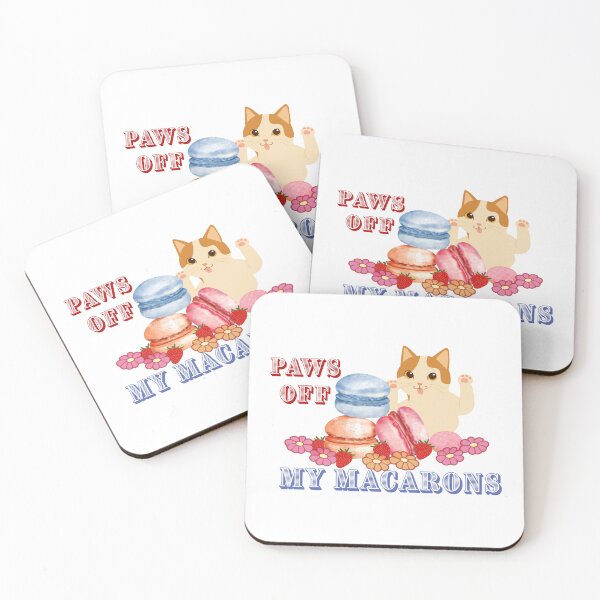 Item preview, Paws Off My Macarons Cute Cat Funny Dessert T-Shirt designed and sold by Aura Design.