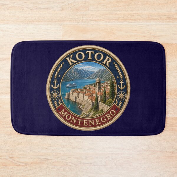 Item preview, Kotor, Montenegro – Bay, Old Town & Nautical Ornaments designed and sold by Girih.