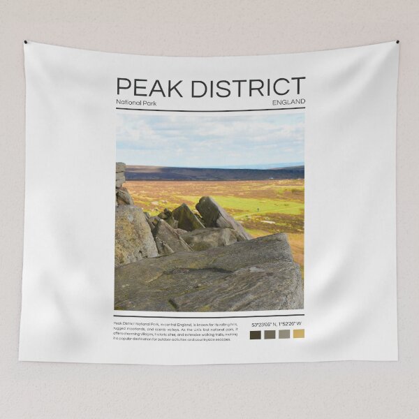 Item preview, Peak District National Park - England  designed and sold by StudioRedKoala.