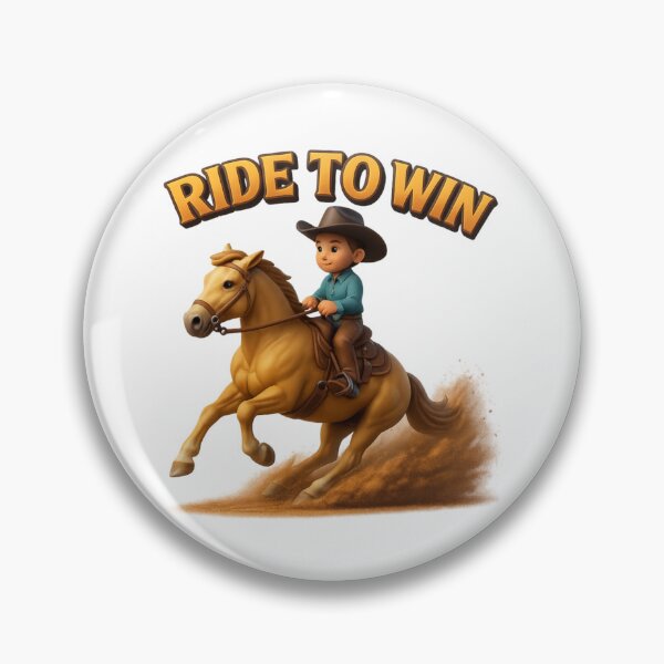 Item preview, Ride to Win – Young Cowboy Spirit and Western Dreams designed and sold by  QuarterHorseArt by Just my Studio.