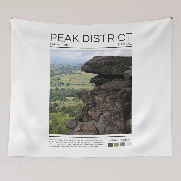 Item preview, Peak District National Park - England  designed and sold by StudioRedKoala.
