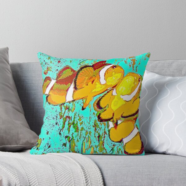 Item preview, Clown Fish Pair, Salt Water Reef Fish, Digital Illustration designed and sold by AMacGPhilly.