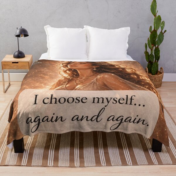 Item preview, I Choose Myself Again and Again – Self Love Affirmation Art, Empowering Quote, Healing Feminine Energy Wall Art designed and sold by SoulInspiredStudios.