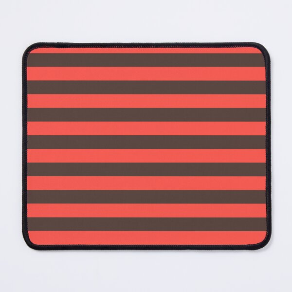 Item preview, Royal brown & red orange horizontal lines designed and sold by Mint + Midnight.