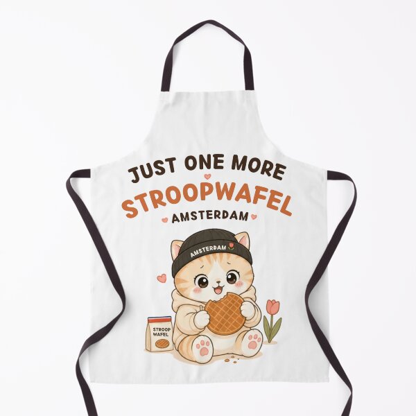 Item preview, Just One More Stroopwafel Cat | Cute Kawaii Aesthetic | Funny Amsterdam Food Design designed and sold by The Mood Index.