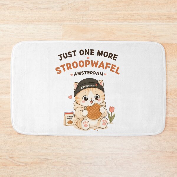 Item preview, Just One More Stroopwafel Cat | Cute Kawaii Aesthetic | Funny Amsterdam Food Design designed and sold by The Mood Index.
