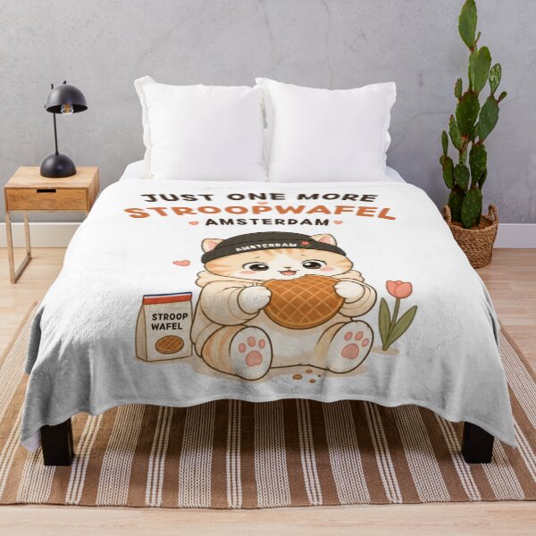 Item preview, Just One More Stroopwafel Cat | Cute Kawaii Aesthetic | Funny Amsterdam Food Design designed and sold by The Mood Index.