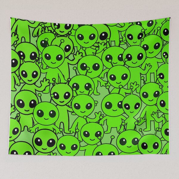 Item preview, Green Alien Invasion designed and sold by Digitaload.