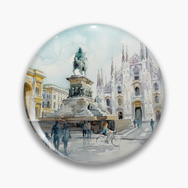 Artikelvorschau, Mailänder Domplatz Aquarell entworfen und verkauft von caracatita75.