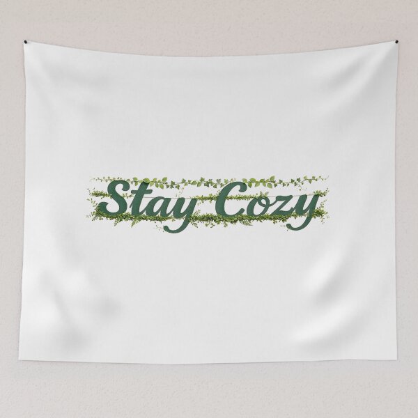 Item preview, Stay Cozy Cottagecore – Botanical Aesthetic Green Typography Design designed and sold by Italkam.