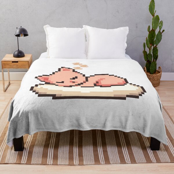 Item preview, Sleep Mode: Activated – Cute Pixel Cat designed and sold by MoodPrintsShop.