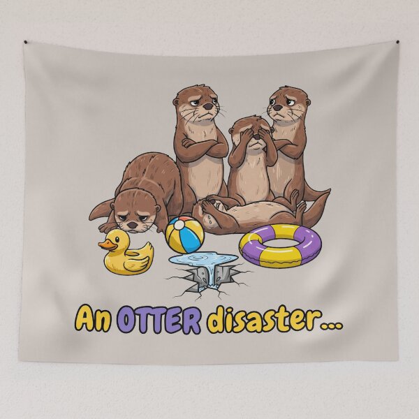Item preview, Disappointed Otters - An Otter Disaster designed and sold by Marlette LLC.