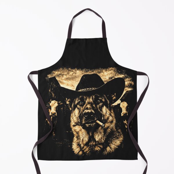 Item preview, German Shepherd Western Graphic Cowboy Dog Smoking designed and sold by otaku.edwardj.