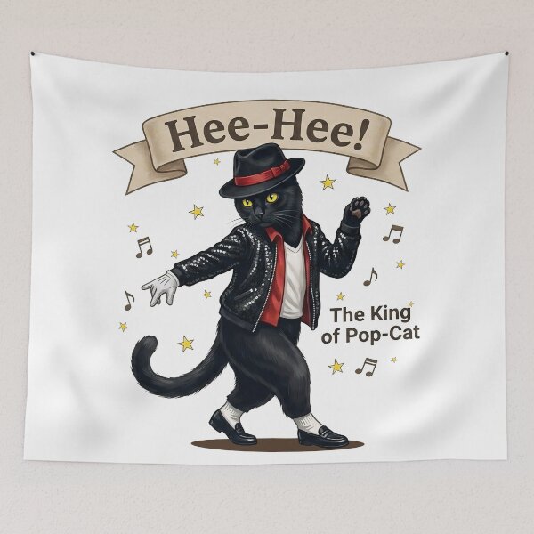 Item preview, Moonwalk Legend – Stylish Black Cat Art designed and sold by BlackCat Vibe.