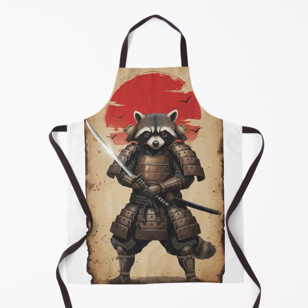 Item preview, Tanuki Shogun - Vintage Japanese Samurai Raccoon Warrior Art designed and sold by YYoYY.
