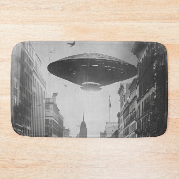 Item preview, UFO ATTACK – Modern Home Art Print designed and sold by MarkedArtPrints.