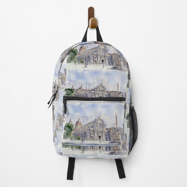 Item preview, Piazza del Duomo Catania Sicily Watercolor designed and sold by caracatita75.