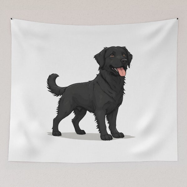 Item preview, Black Golden Retriever Illustration – Elegant Dark-Coated Dog Art designed and sold by Karolina’s Cozy Creations.