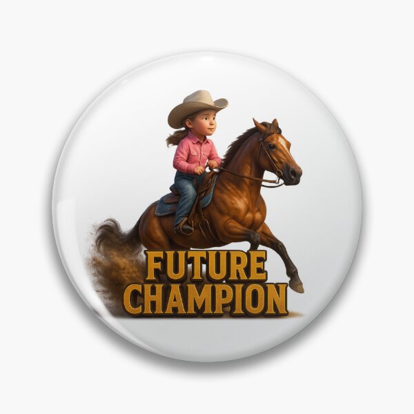 Item preview, Future Champion – Young Cowgirl Spirit and Western Dreams designed and sold by  QuarterHorseArt by Just my Studio.