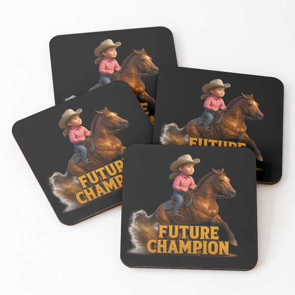 Item preview, Future Champion – Young Cowgirl Spirit and Western Dreams designed and sold by  QuarterHorseArt by Just my Studio.