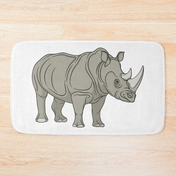 Item preview, Illustration with rhinoceros designed and sold by RizikCat.