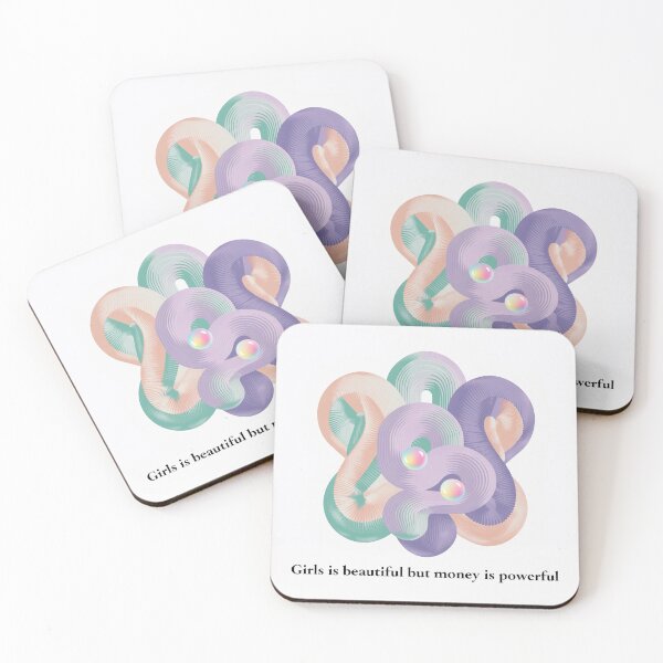 Item preview, Girls is Beautiful but Money is Powerful – Bold Attitude Quote Sticker designed and sold by inkfusionhub99.