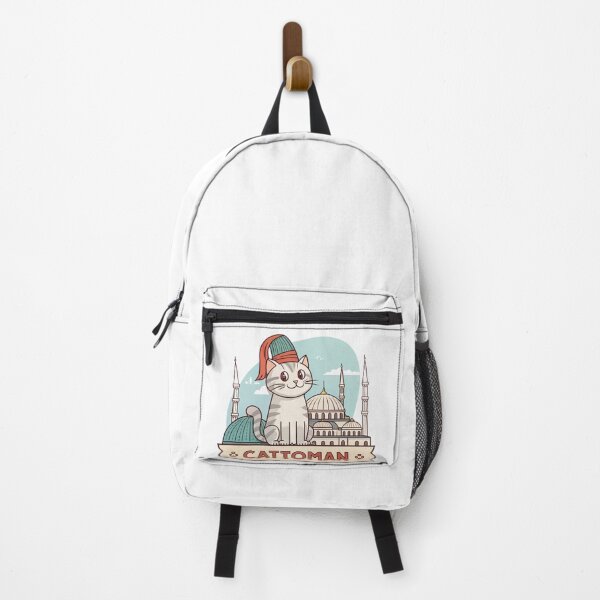 Item preview, Cattoman - Cute Ottoman Cat with Fez and Istanbul Mosque Illustration designed and sold by asliberry.
