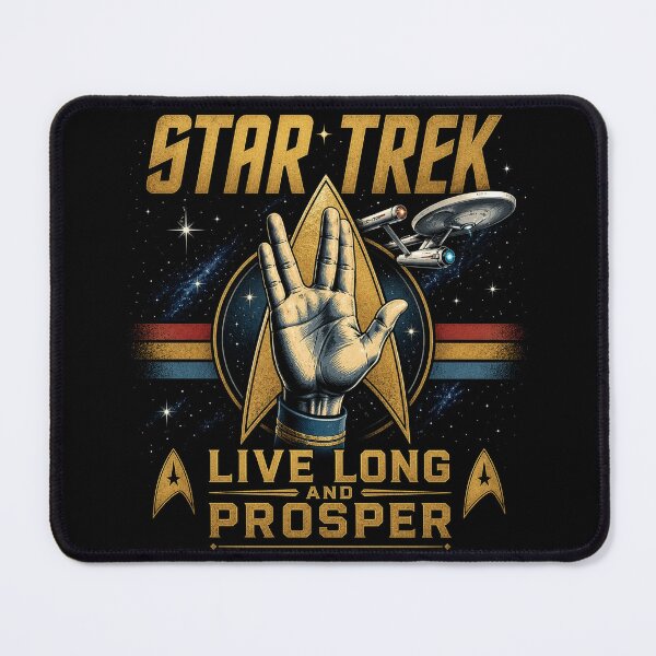 Item preview, Retro Space Ship Live Long Prosper 2 designed and sold by Kate1art.
