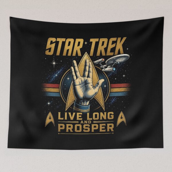 Item preview, Retro Space Ship Live Long Prosper 2 designed and sold by Kate1art.
