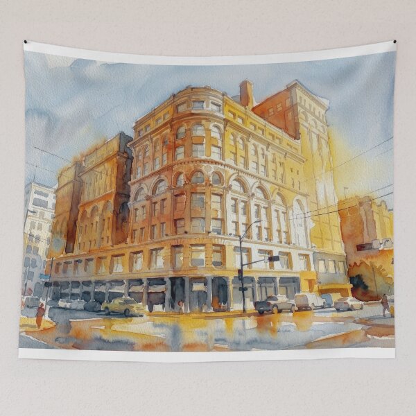 Item preview, Wilson Building Dallas Watercolor designed and sold by caracatita75.