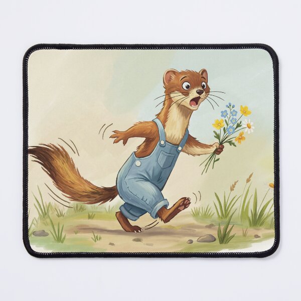 Item preview, Ferret on a Mission designed and sold by NatureBrushbyMariela.