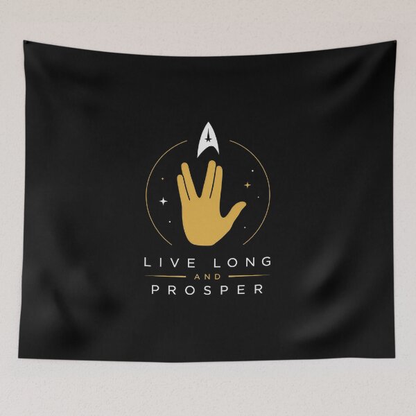Item preview, Minimalistic Space Explorer Live Long And Prosper designed and sold by Kate1art.