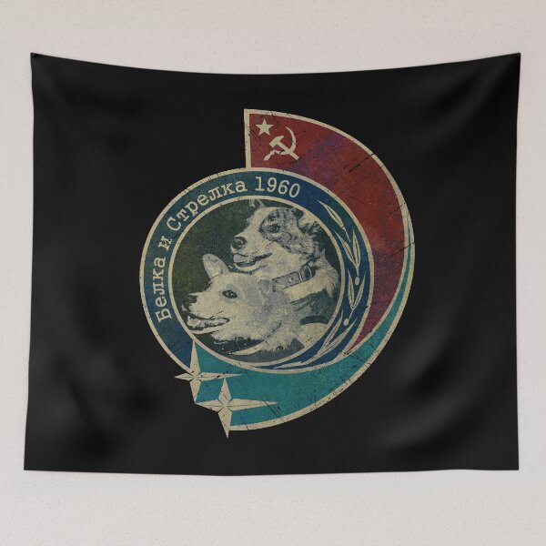 Item preview, Belka and Strelka Vintage Emblem designed and sold by Lidra Zehcnas.