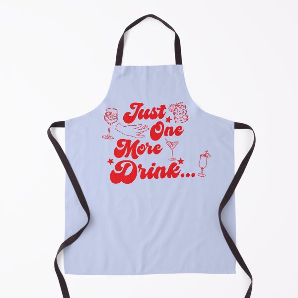 Item preview, Just One More Drink Retro Drinking Attribute (Red) designed and sold by CDPrintsDesigns.
