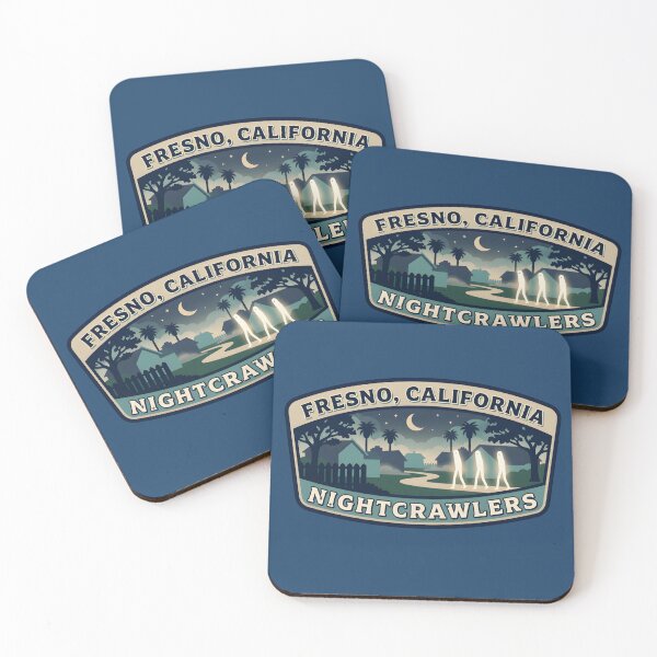 Item preview, Fresno, California – Nightcrawlers | National Park Badge Design designed and sold by ElNiro.