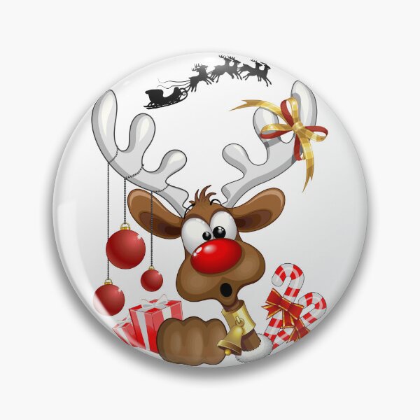 Item preview, Reindeer Confused Peeking Funny Character  designed and sold by BluedarkArt.