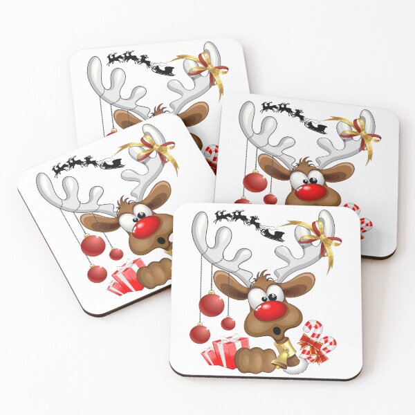 Item preview, Reindeer Confused Peeking Funny Character  designed and sold by BluedarkArt.