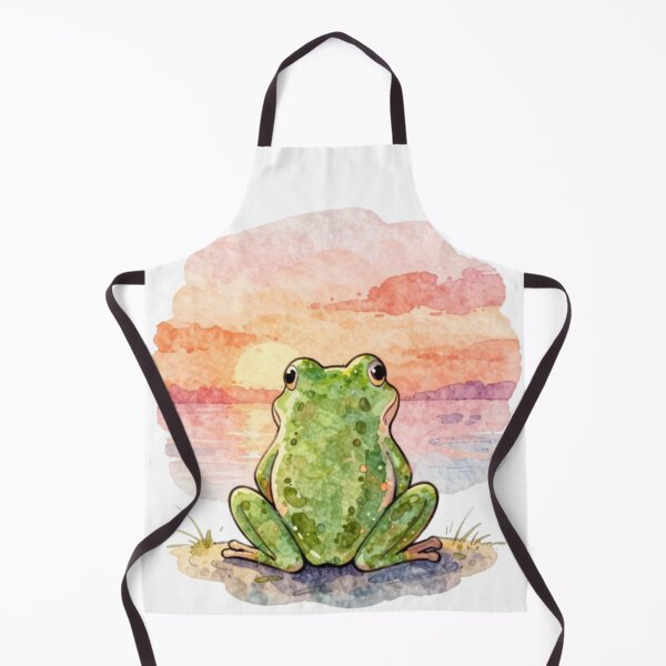 Item preview, Sad Frog Watching Sunset Funny Aesthetic Sticker designed and sold by Modefissi.