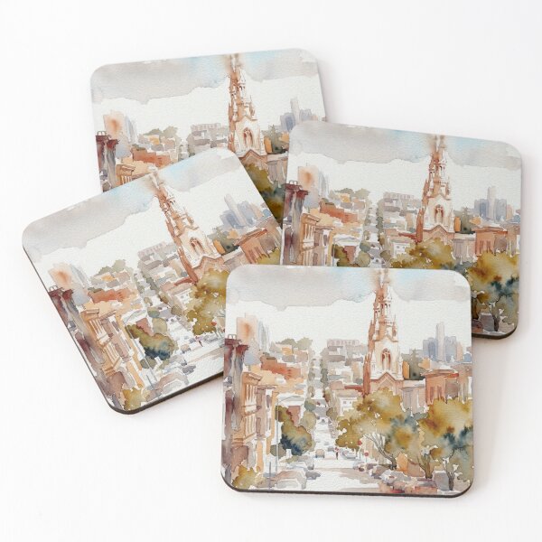 Item preview, San Francisco Church Watercolor designed and sold by caracatita75.