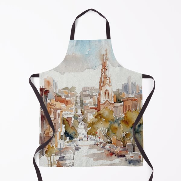 Item preview, San Francisco Church Watercolor designed and sold by caracatita75.