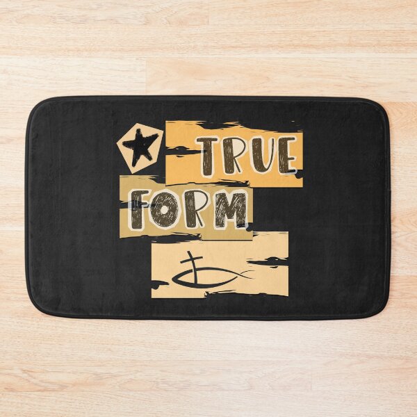 Item preview, True Form Christian Design | Minimalist Faith Typography | Cross & Ichthys Symbol Aesthetic designed and sold by Aquarius-club.
