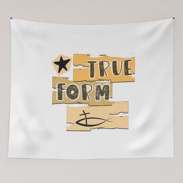 Item preview, True Form Christian Design | Minimalist Faith Typography | Cross & Ichthys Symbol Aesthetic designed and sold by Aquarius-club.
